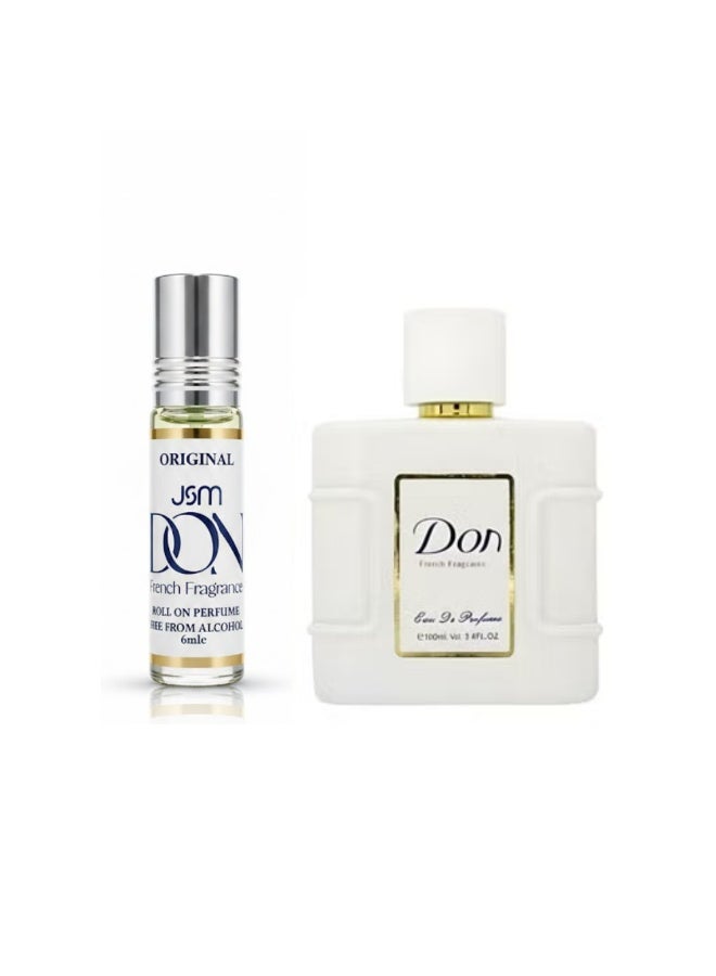 دون مجموعة عطر دون 100مل + عطر دون رول 6مل - Image 2